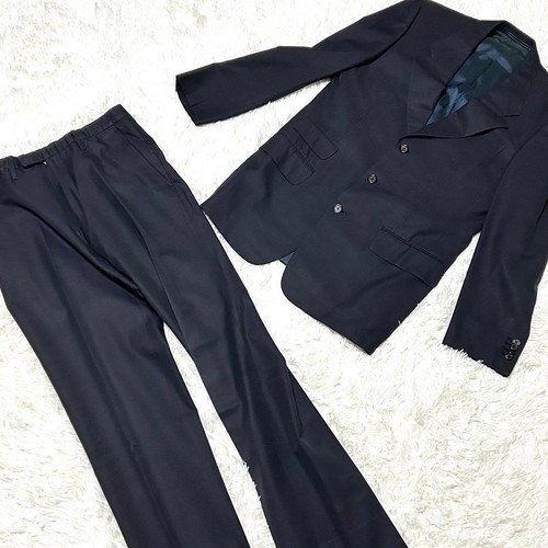 [Extremely beautiful item✨] Gucci suit navy Tom Ford period 3 button setup rare