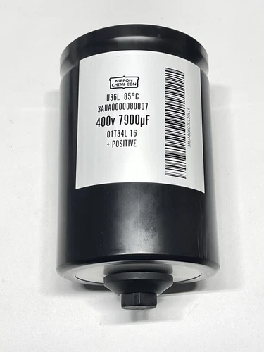 Nippon Chem-Con U36L 400V 7900uF 85°C Aluminium Electrolytic Capacitor Stud 89mm