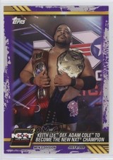 2021 Topps WWE NXT Purple Keith Lee def Adam Cole to Become the New Champion 1md