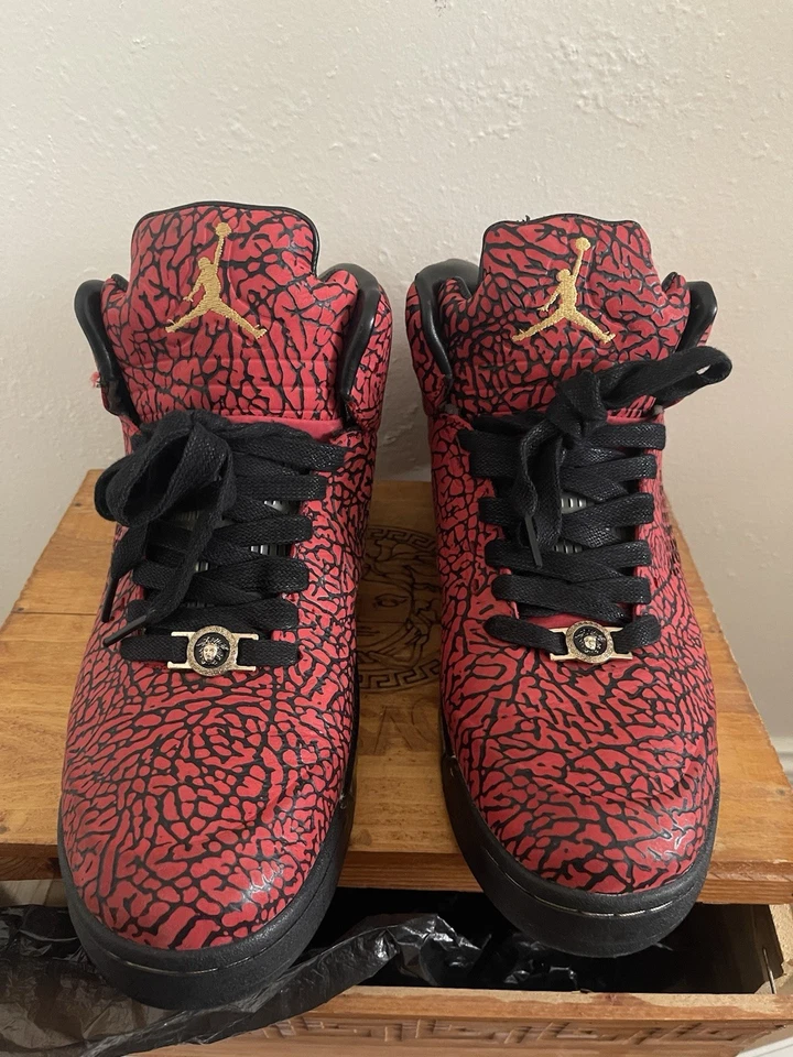 FBCC x Air Jordan 5 Retro Personalizado Versace 3Lab5 Foto 3 de 4