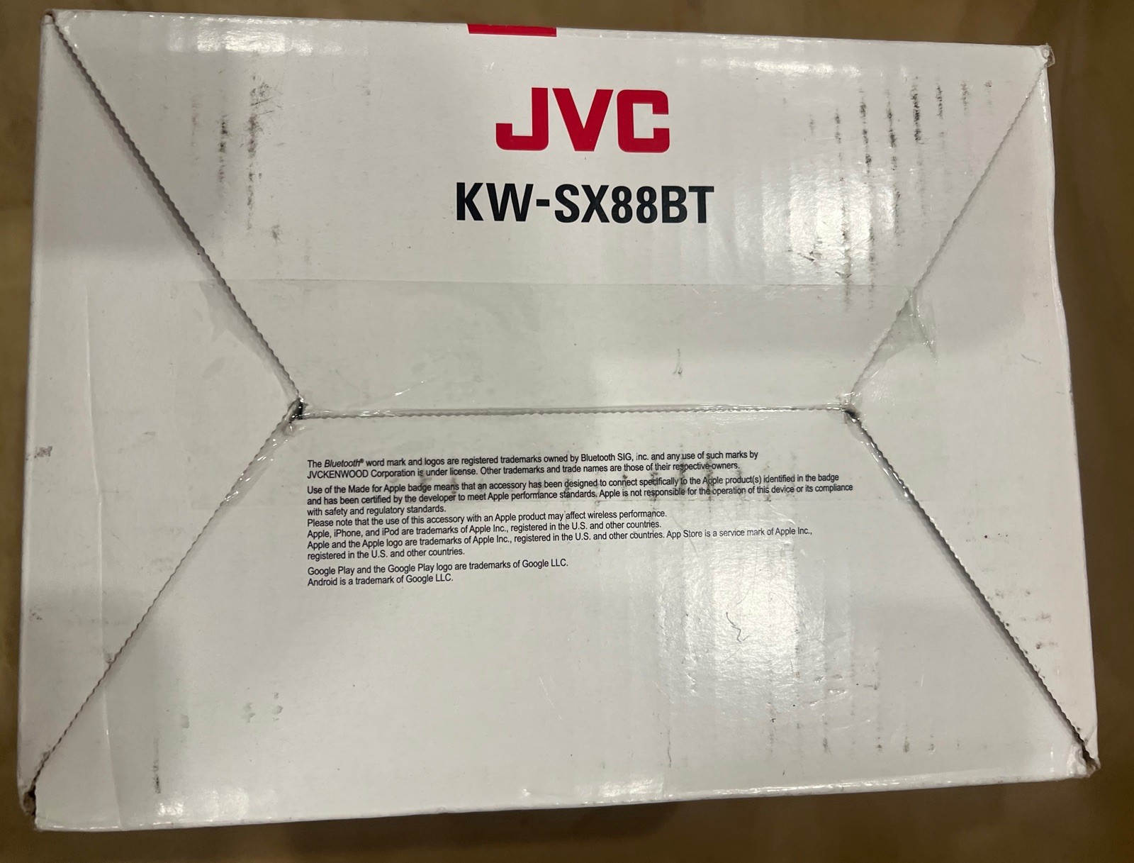 OPEN BOX! JVC KW-SX88BT Digital Media Receiver Car Stereo, Bluetooth 2Din 