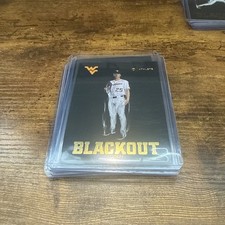 JD COSTANZO 2025 Onit West Virginia Baseball Gold Blackout Insert BL-3 WVU