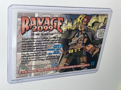 1993 MARVEL MASTERPIECES Ravage 2099 Card #44 - FREE SHIPPING - Picture 2 of 2