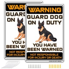 Beware of Dog Signs Do Not Enter Keep Out Aluminum Sign 12x8 inches, Black