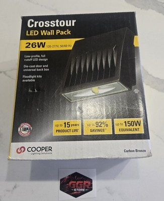 LOT OF 2 Crosstour led Wall Pack 26W Carbon Bronze