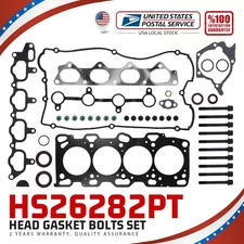 Engine Cylinder Head Gasket Bolts Set for 99-05 Hyundai Kia 2.4L G4JS DOHC 16V
