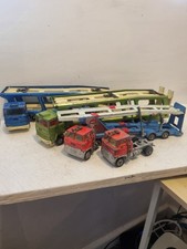 1:36 Vintage CORGI MAJOR TOYS #1159 Ford Trans plus 2 fords Transporter Truck x4