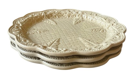 Decma Abrigada Portugal Cream Ware II 9" piatti insalata/pane 3 set gruppo strati - Foto 2 di 8