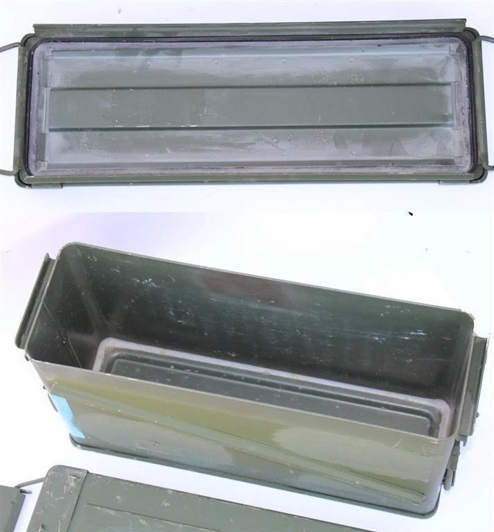 US Munitionskiste Gr. 5 (abschließbar Schloss) Dichtung Metallkiste Behälter - Bild 4 von 4