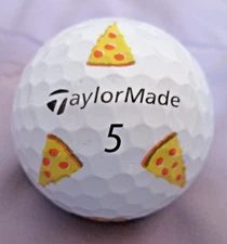 Pizza Logo Golf Ball - TaylorMade TP5 Pix - AAAAA