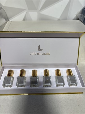 Life In Lilac Roll-On Perfume Set - 6 Mini Travel Sampler Scents New in Box