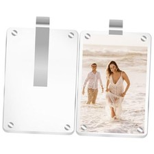 Car Sun Visor Photo Holder Universal Magnetic Car Visor Clip, 2 Pack