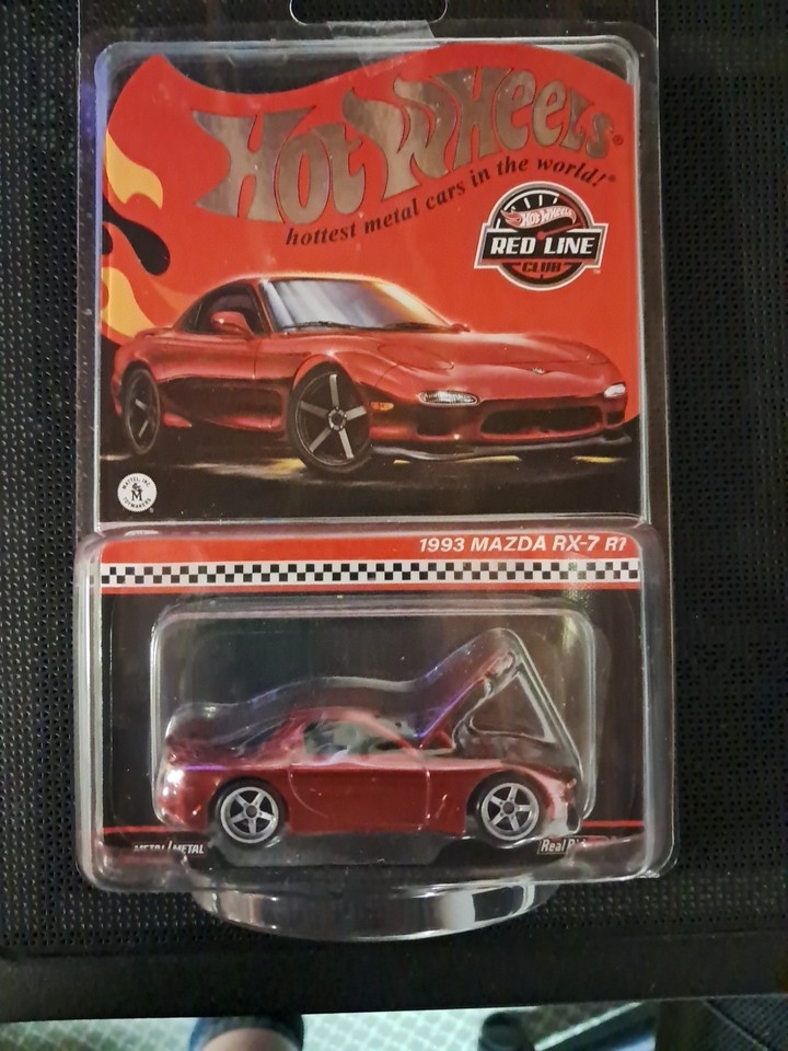 Hot Wheels RLC 1993 Mazda RX-7 R1 Real Riders Red Line Club ...