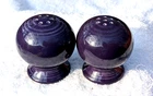 Fiestaware Mulberry Salt and Pepper Shakers Fiesta Set Purple Ball Shakers