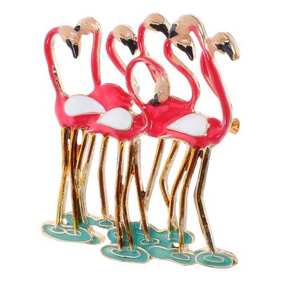  Flamingo Anstecknadel Flamingo-Anstecker Staschpunkt Party Brosche