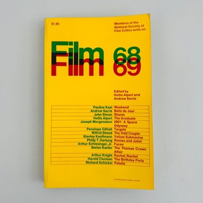 Film 68/69 Hollis Alpert Andrew Sarris 1969 First Printing Simon Schuster