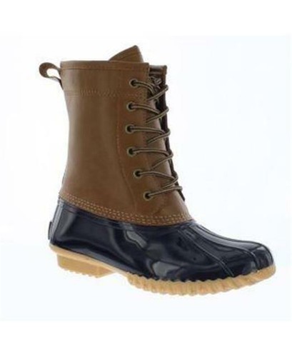 NIB The Original Duck Boot By Sporto Tan Navy Lace Up 6.5 M - Picture 8 of 8