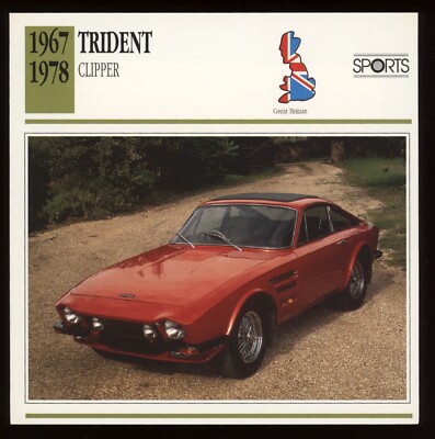 1967 - 1978 Trident Clipper  Classic Cars Card