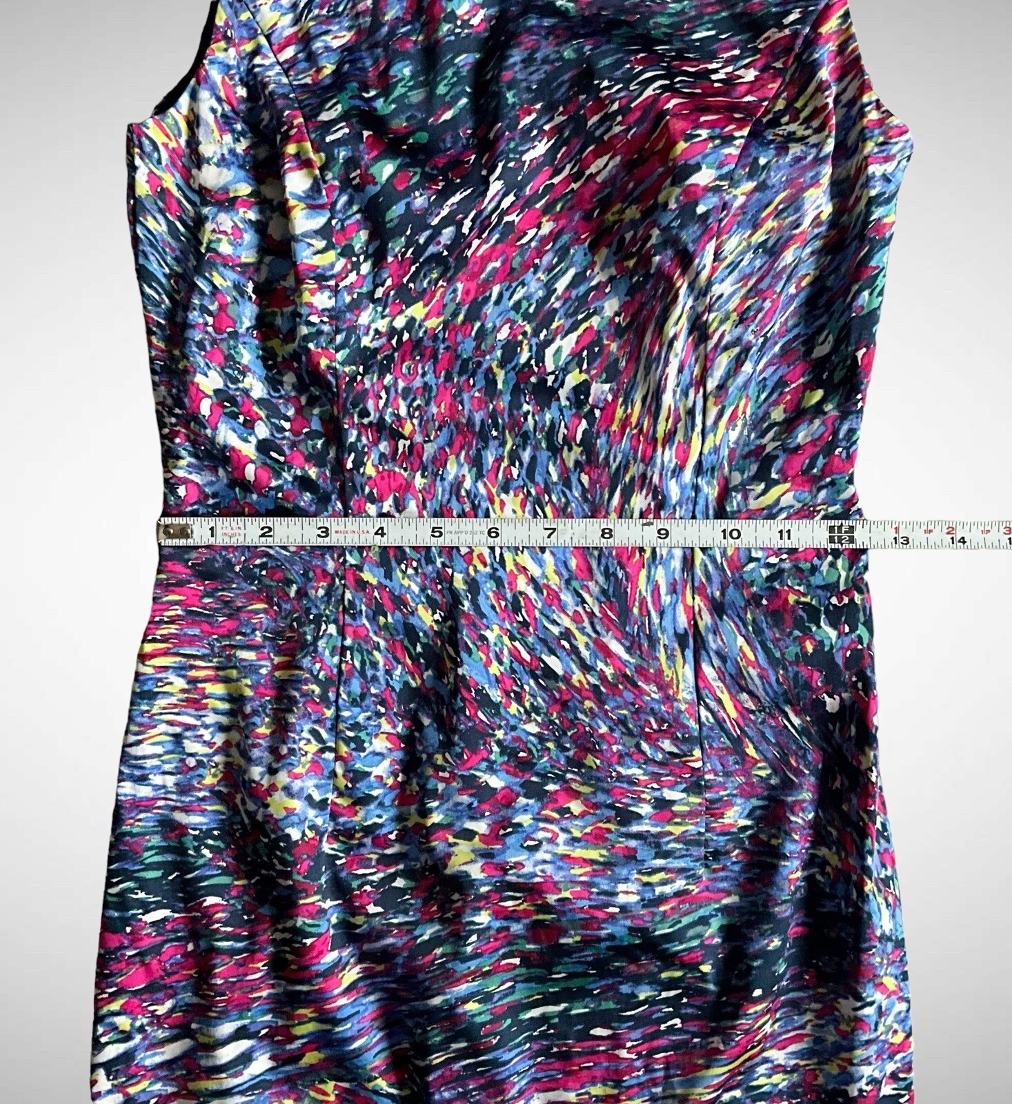 Zara Basic Fitted Open Back Multicolor Sleeveless… - image 10