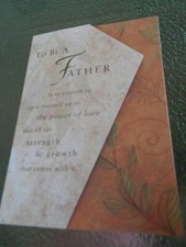 FATHER'S DAY GREETING CARD FOR FATHER (tri-fold) (MADE IN USA)