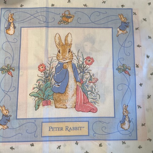Vintage Beatrix Potter Peter Rabbit & Friends Quilt Panel Frederick Warne 1993 - Picture 4 of 5