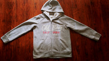 Old Navy Girls Zip Up Hoodie Gray XL/TG 14