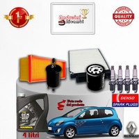 Inspektionskit Filter ÖL Kerzen Renault Twingo II 1.2 16V 55KW Von 2012->