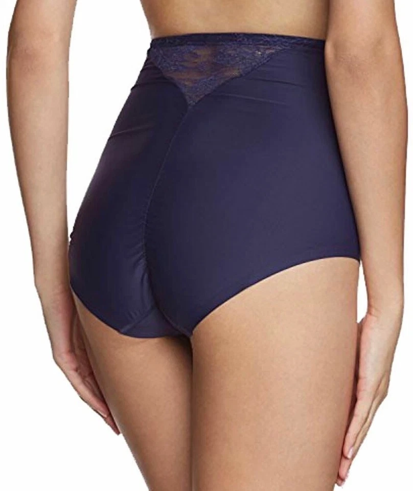 Triumph Beauty Sensation Brief Navy Blue Size S 10 High Waist Tummy Control Lace - Imagem 2 de 4