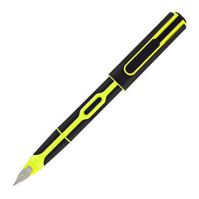 Pelikan Style Fountain Pen in Neon Yellow - Medium - NEW in Box | eBay