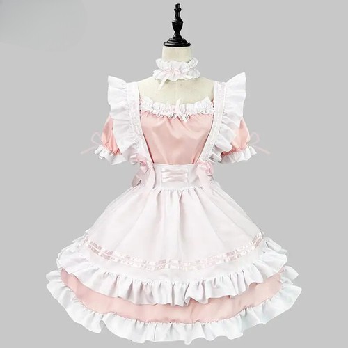 Girl Student Lolita Dress Cosplay Costume Sweet Cute Princess Harajuku Lingerie - Picture 4 of 9
