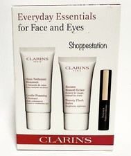 Clarins Everyday Essentials For Face And Eyes 3 Pcs Set Cleanser, Balm, Mascara