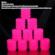 8pcs Fluorescent Car Tire Valve Cap Luminous Bike Tire Valve Caps Universal Usa