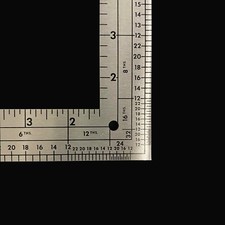 Fairgate Designer L Square Ruler 14"x 24" inches calibration