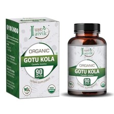Organic Gotu Kola 750mg 90 Tablets for Healthy Brain and Nervous. Buy 3 get 4