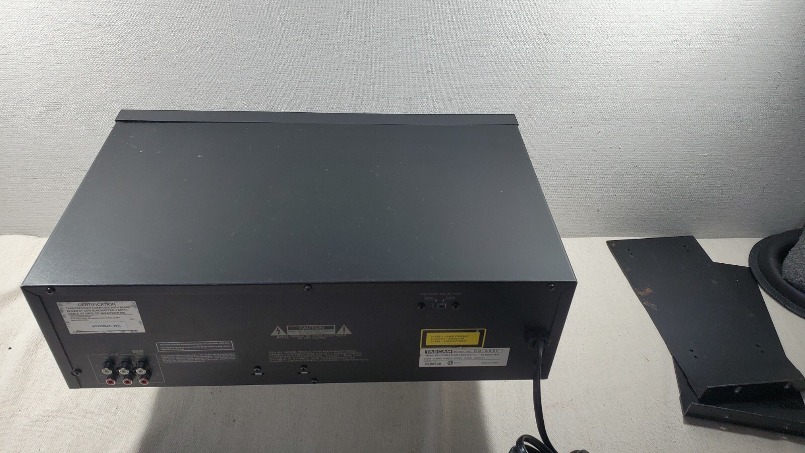 Tascam CD-A500 CD Player/Cassette Recorder Tested Works Great