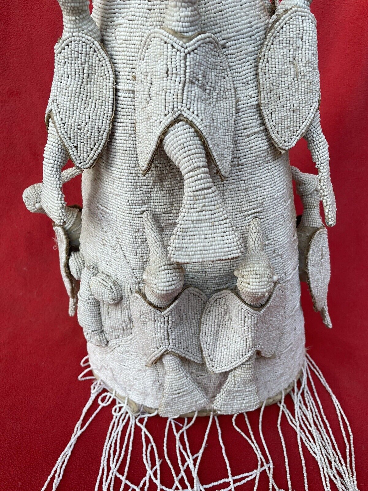 Yoruba Tribe Magnificent Creator Orisha Obatala Beaded Babalawo Crown ~  Nigeria