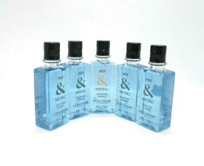 Lot / 5 L'occitane Mer & Mistral Shampoo ~ 50 ml / 1.7 oz (x5)