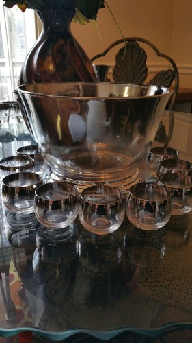 Queen Glanz Bowle Schale & Tassen - Bild 1 von 5