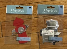 Jolee By You~Ek Success Dimensional 3D Hydrant & Grill~NRFP-Rare~Lot Of 2 Packs