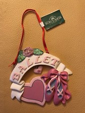 New Kurt Adler Ballet Dance Heart Ballerina Slippers Christmas Tree Ornament NWT