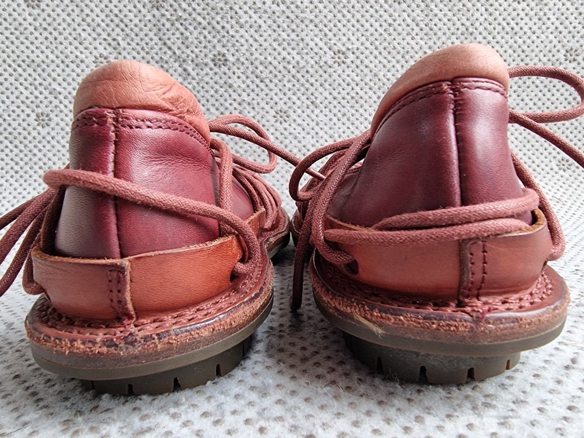 TRIPPEN Brown Calfskin Leather Lace-up Shoes Size 36 Made In Italy