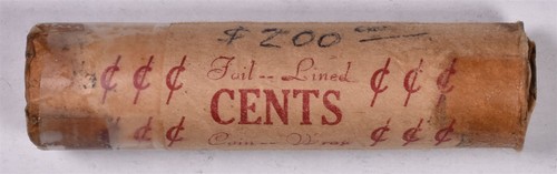 1939-D Lincoln Wheat Penny Cent - BU Roll