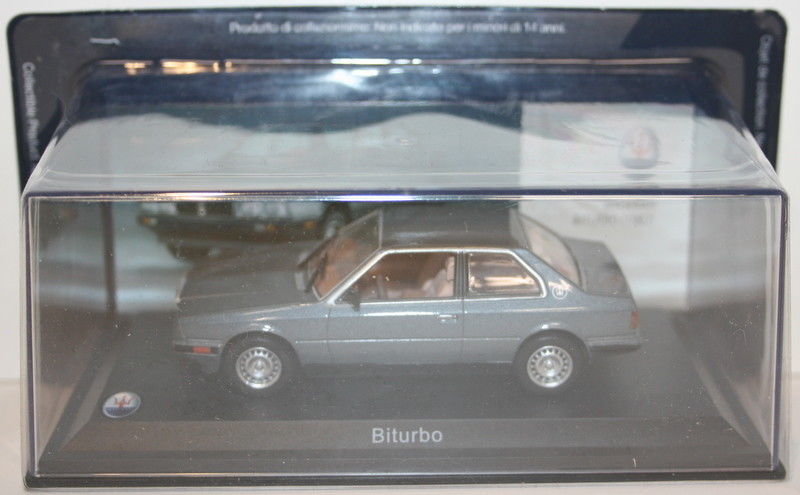 Altaya 1/43 Maserati BiTurbo 1982 Metallic Grey Diecast Model