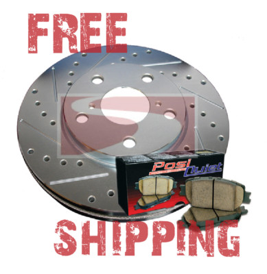 Ford Ranger 4WD 92 93 94 Drill Slot Brake Rotors FRONT