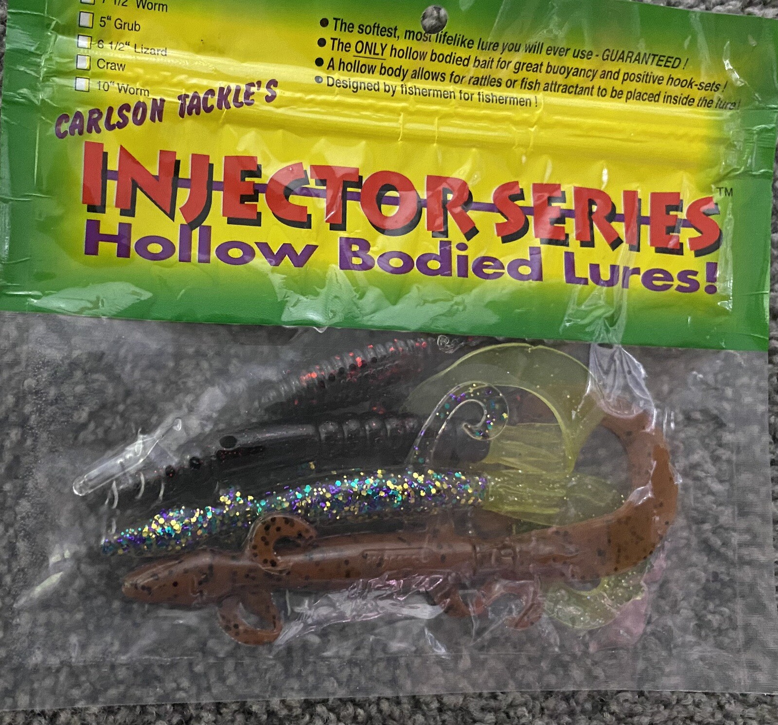 Carlson Tackle's Injector Series Hollow Bodied Fishing Lures Brand New