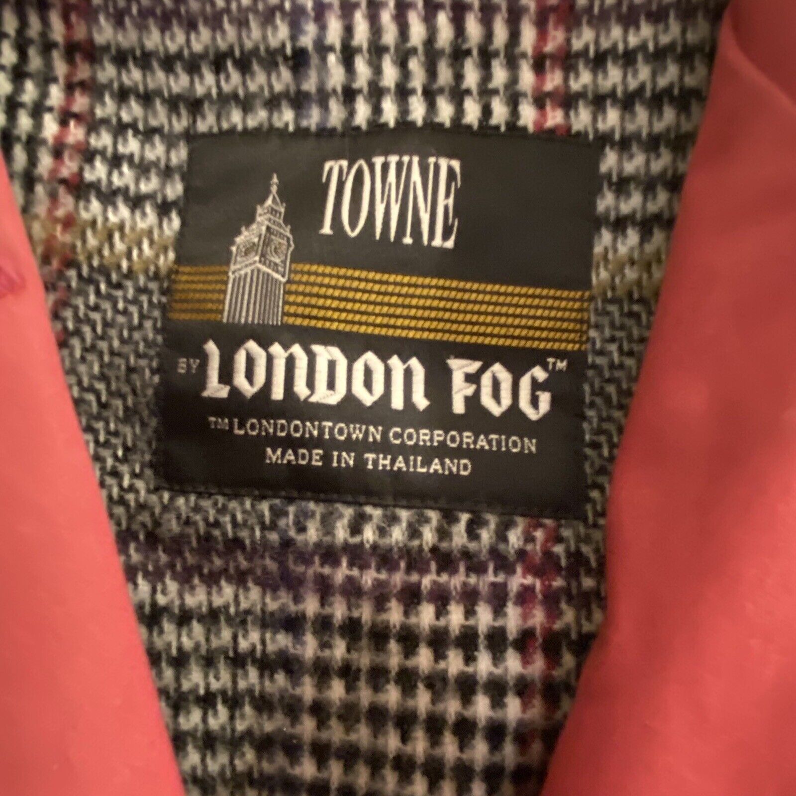Vtg. London Fog Oversized Slouchy Lined Towne Tre… - image 2
