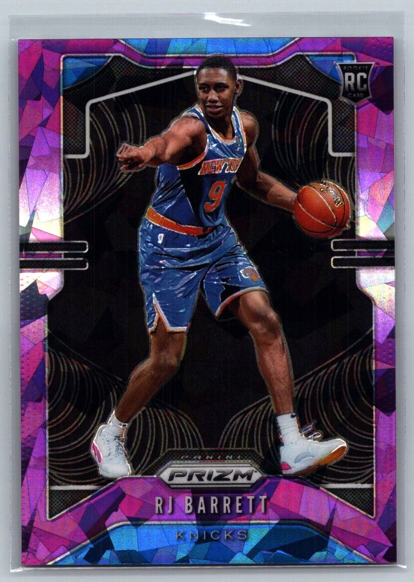 RJ BARRETT 2019-20 PANINI PRIZM ROOKIE PURPLE ICE #250 KNICKS RC /149