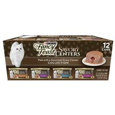 Purina Fancy Feast Wet Cat Food Savory Centers Pate With a Gravy 3 OZ (12 Pack) 12.44 per gallon