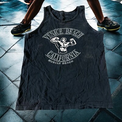 Miami Style Venice Beach CA California Arnold Schwarzenegger Muscle Beach Tank