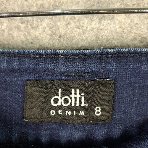 Dotti Jeans Womens 8 Blue Denim Skinny High Rise Zip Fly Casual Pockets 6338 - Picture 2 of 16